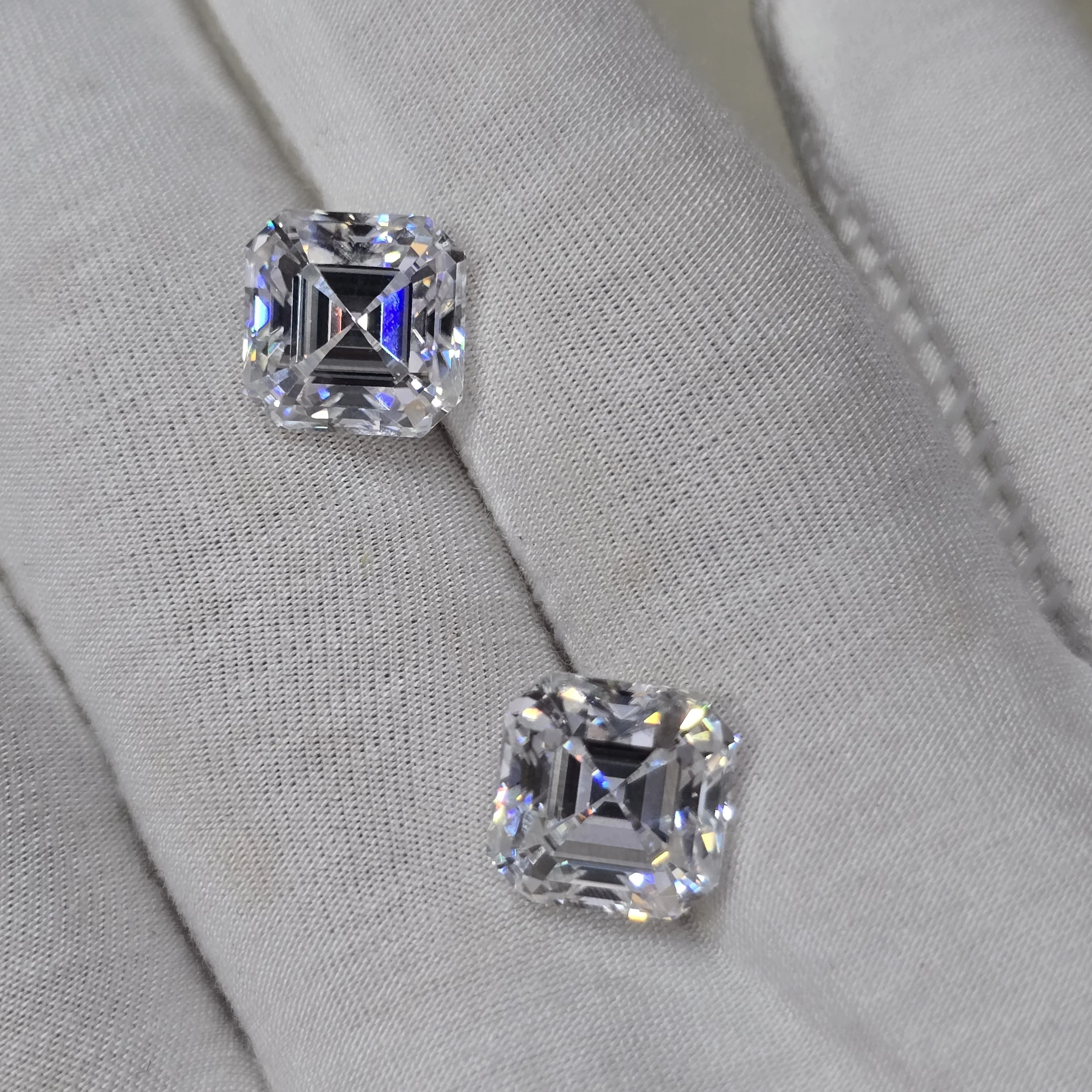 Excellent High Quality Asscher Cut Moissanite Loose Gemstone For Stylish Jewelry Making Process For Man & Woman