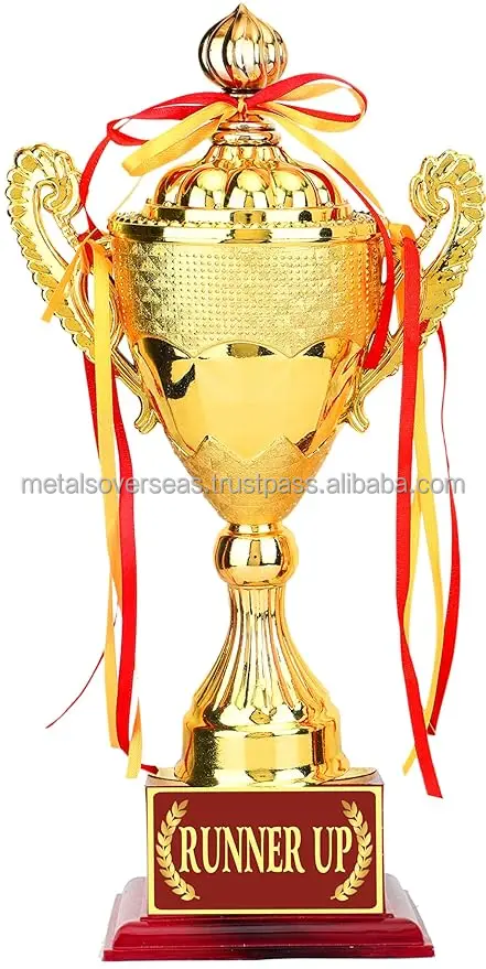 Gold Premium Runner up Match Competition Tournament/Function Prize 2nd Place Trophies Award Made by Metal Overseas