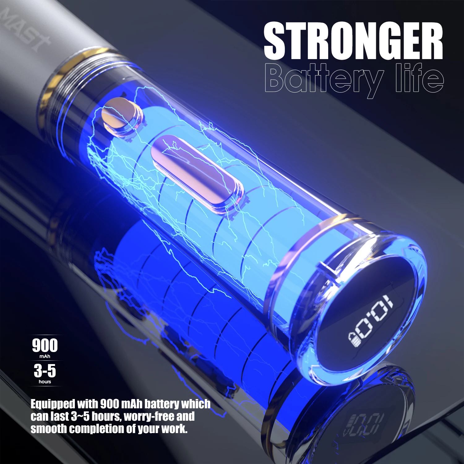 Mast P40 Pmu Machine Wireless 2.5mm Stroke Permanent Makeup Tattoo Machine Kit