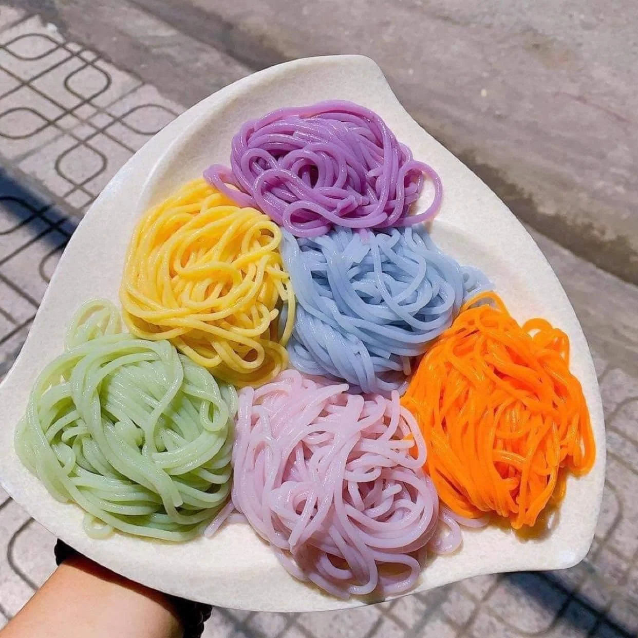 Vegetable rice noodle colorful for cooking from Vietnam /Dried rice vermicelli vegetable color gluten free from Vietnam