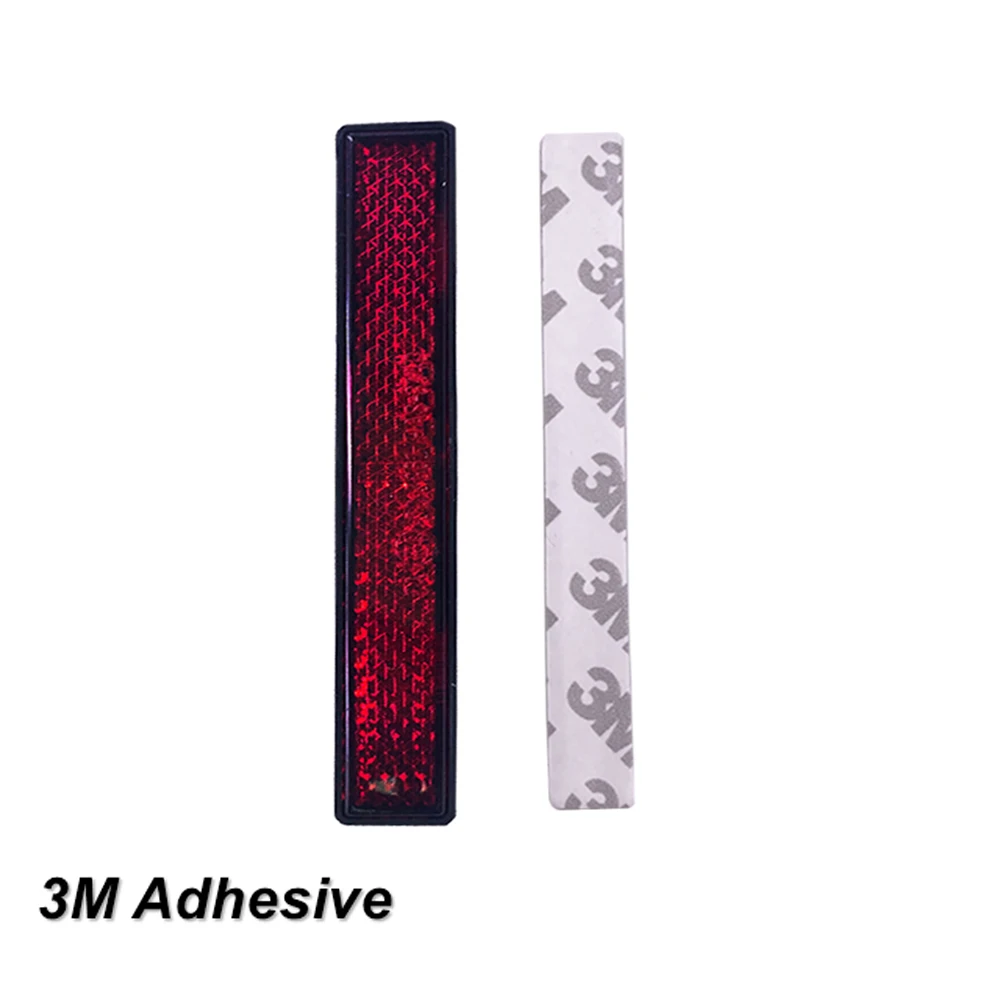 Safety rear side motorcycle retro custom pmma reflector for dirt bike e scooter motorbike bicycle auto car