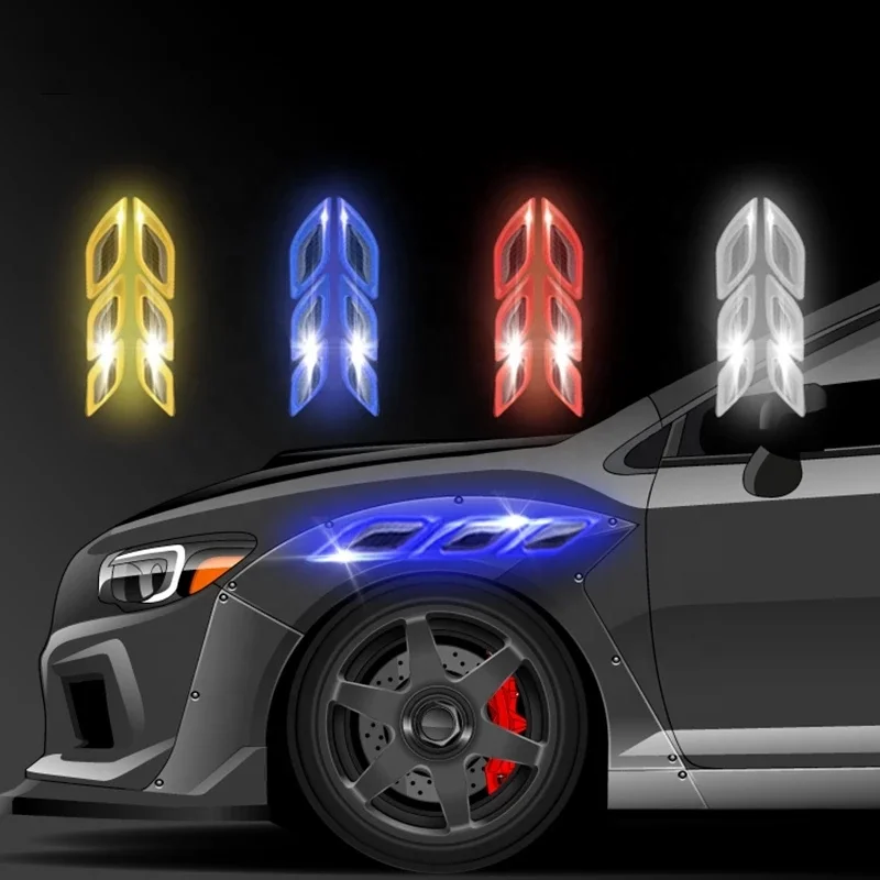 Car Stickers Reflective Arrow Sign Tape Warning Safety Auto Stickers Decal