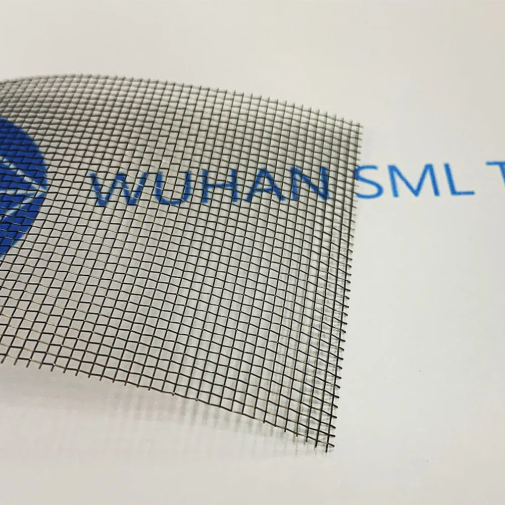SML Customized 1- 200 Mesh Pure Tungsten Molybdenum Niobium Tantalum Nickel Titanium Cobalt Woven Wire Mesh