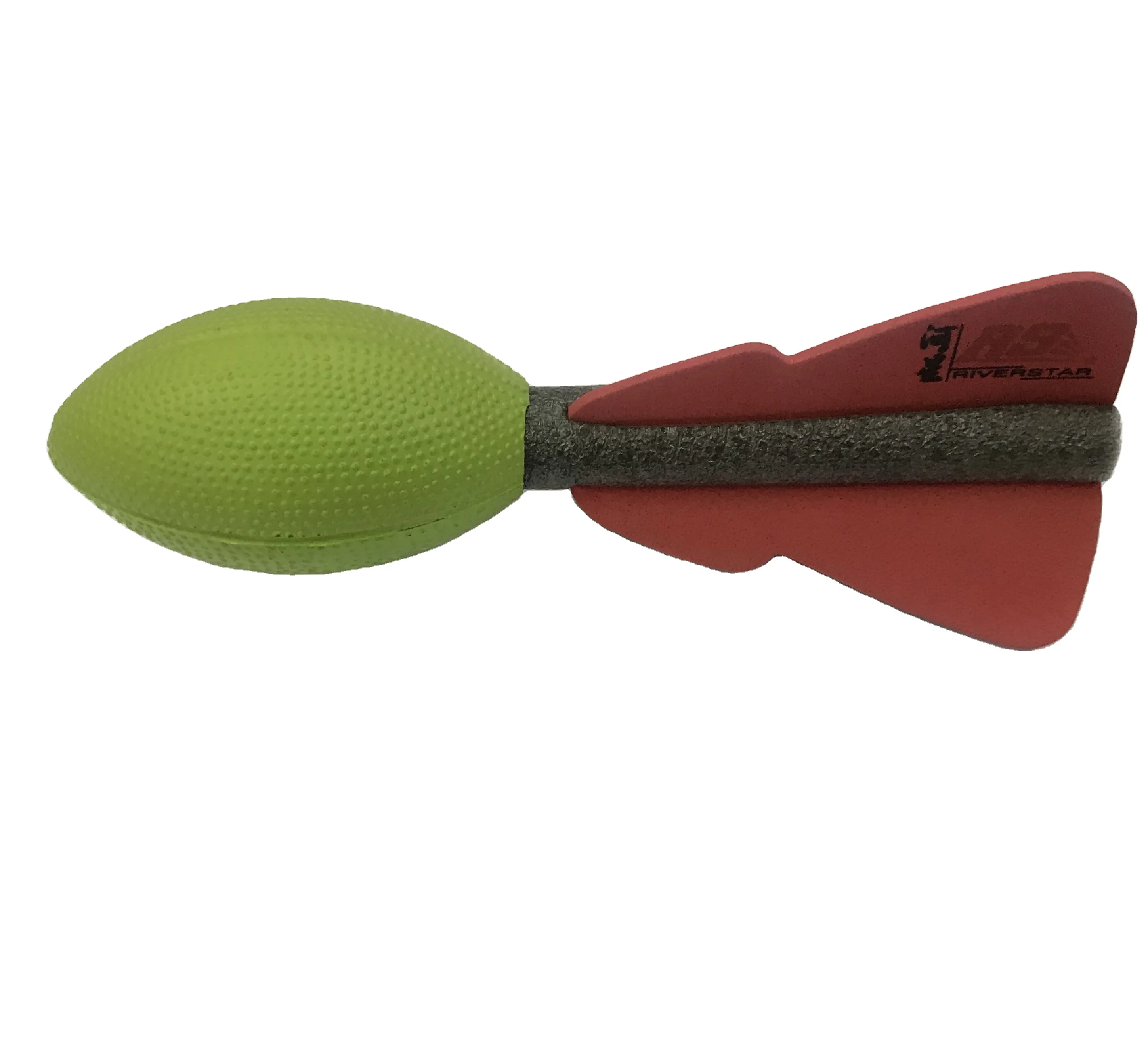 PU Bazooka Rocket Launcher Outdoor Sport Foam Rocket Finger Throwing Football Toy Game Parent-Child Whistling Ball Flying Rocket