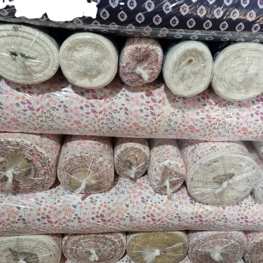 Тканый запас хлопчатобумажной ткани с принтом для постельного белья, Корея