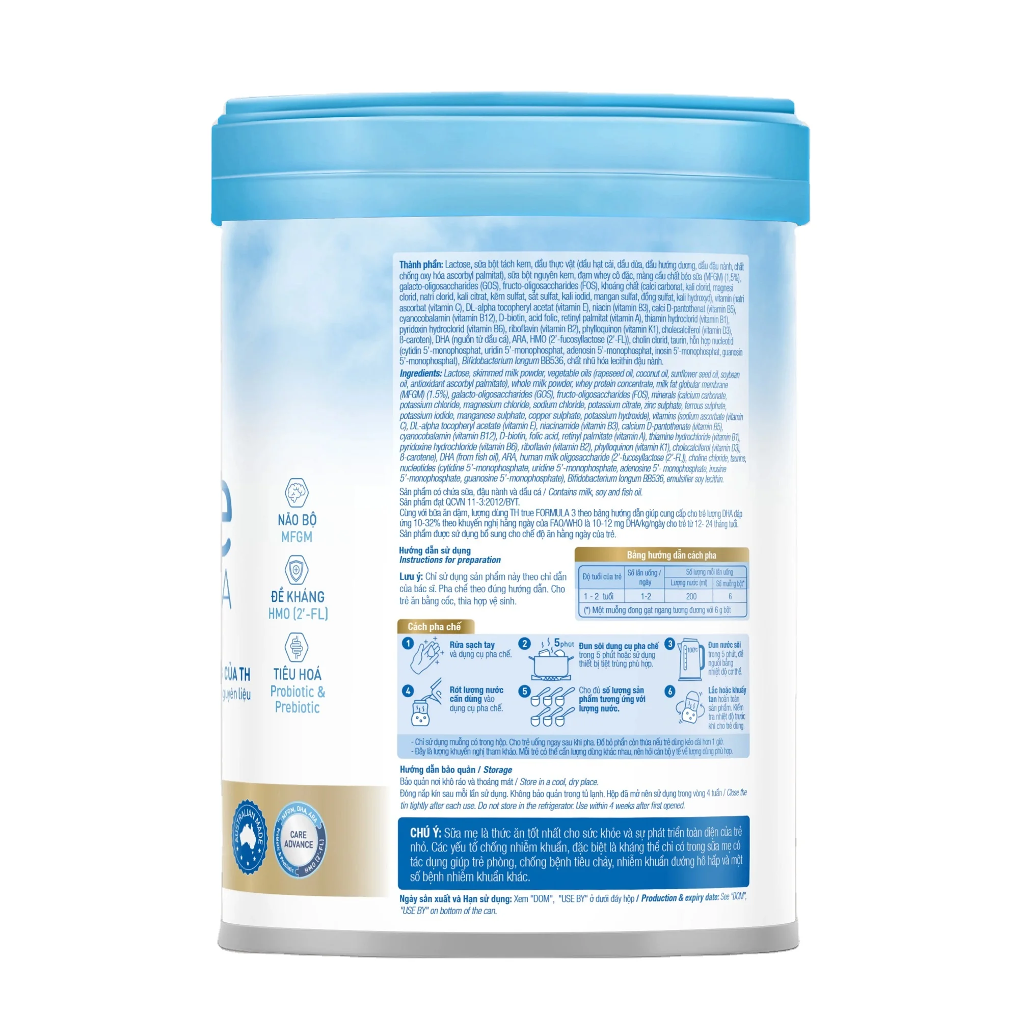 FORMULA 3 800g Australia Follow Up Nutrition Milk Children 1 - 2 Years Old TH true Box Powder Baby Milk