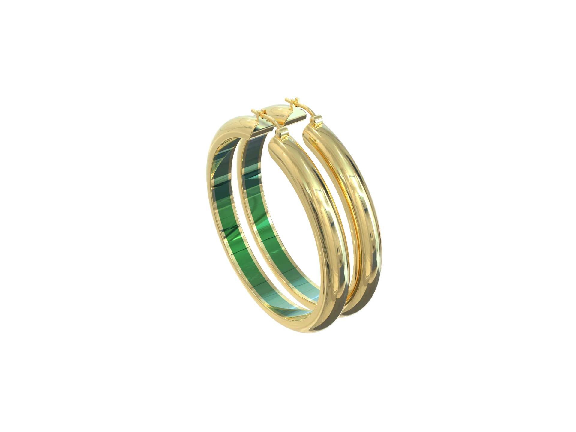 Hot Selling 925 Silver & 18K Gold Plated Fashion Stud Earrings Customized Smooth Design with Factory Price