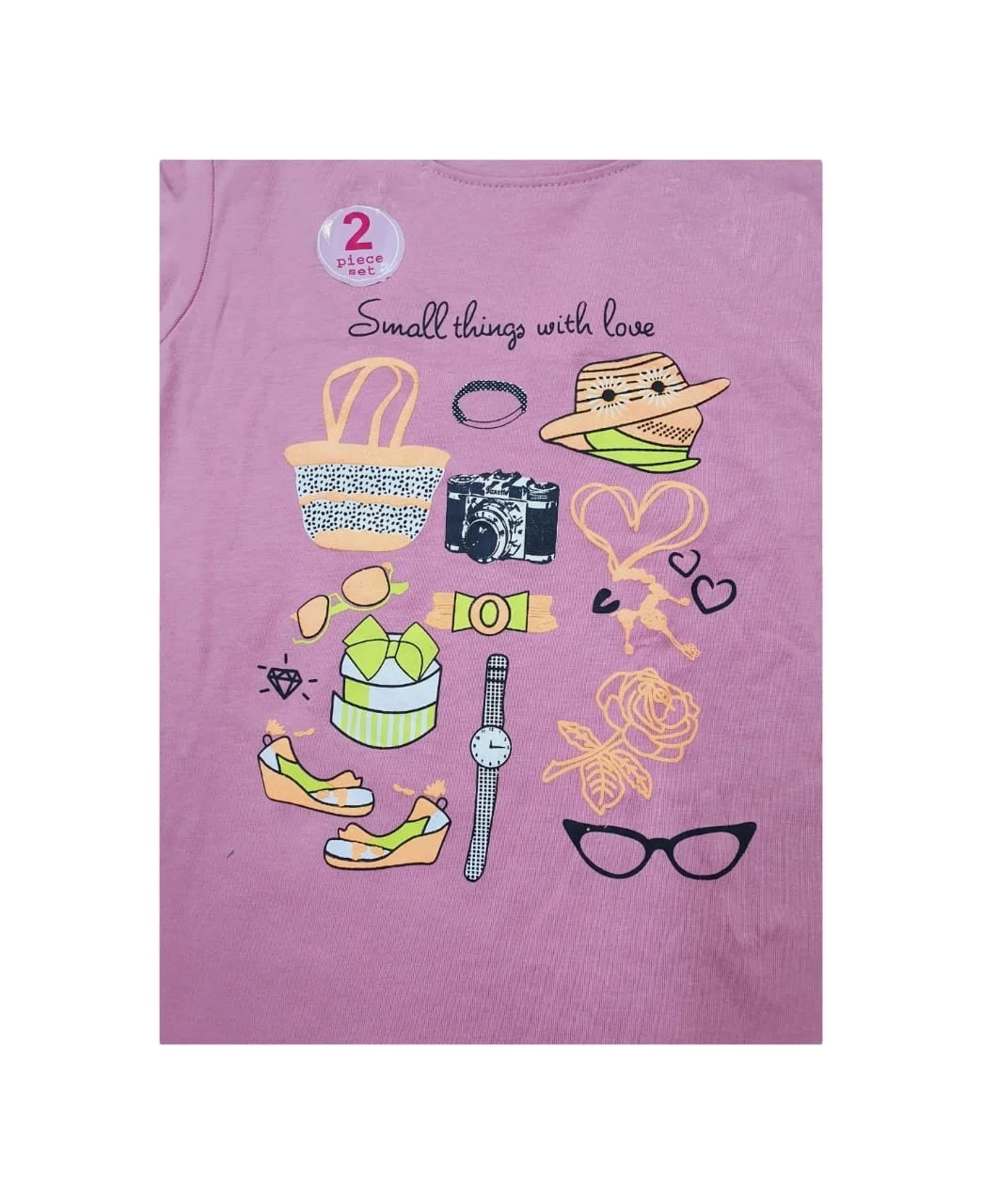 Adult Girls 95% cotton 5% spandex top-bottom set(ready stock)