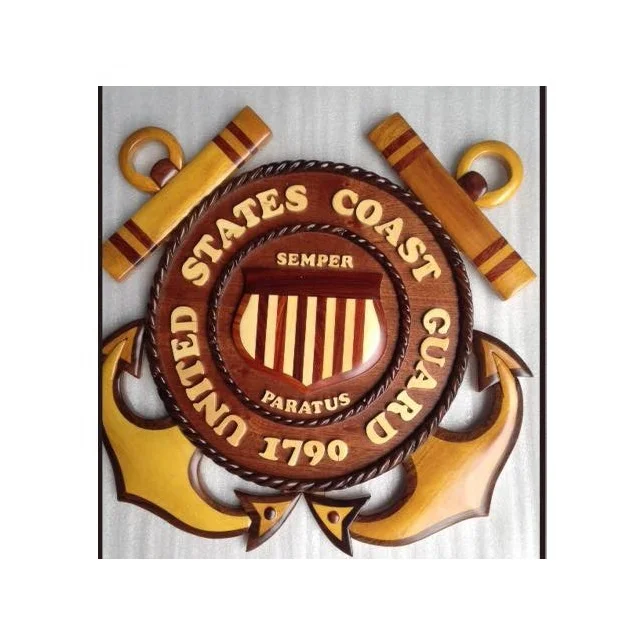 Вьетнамская фабрика деревянный резной логотип дешевый с крючком круглый