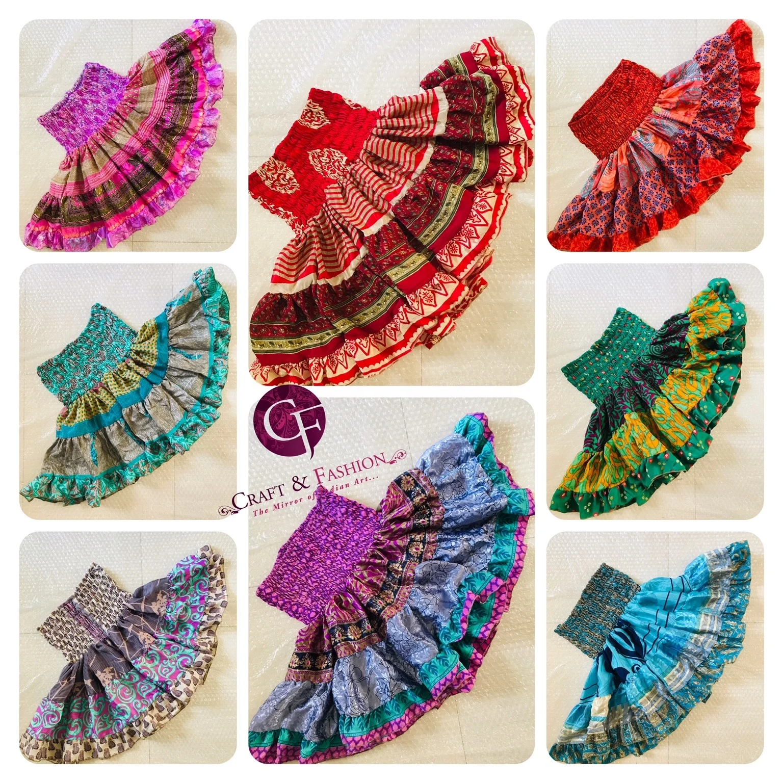 2021 Summer fashion micro mini skirt - UK Fashion Skirt - Indian Vintage Sari mini skirt - Boho fashion