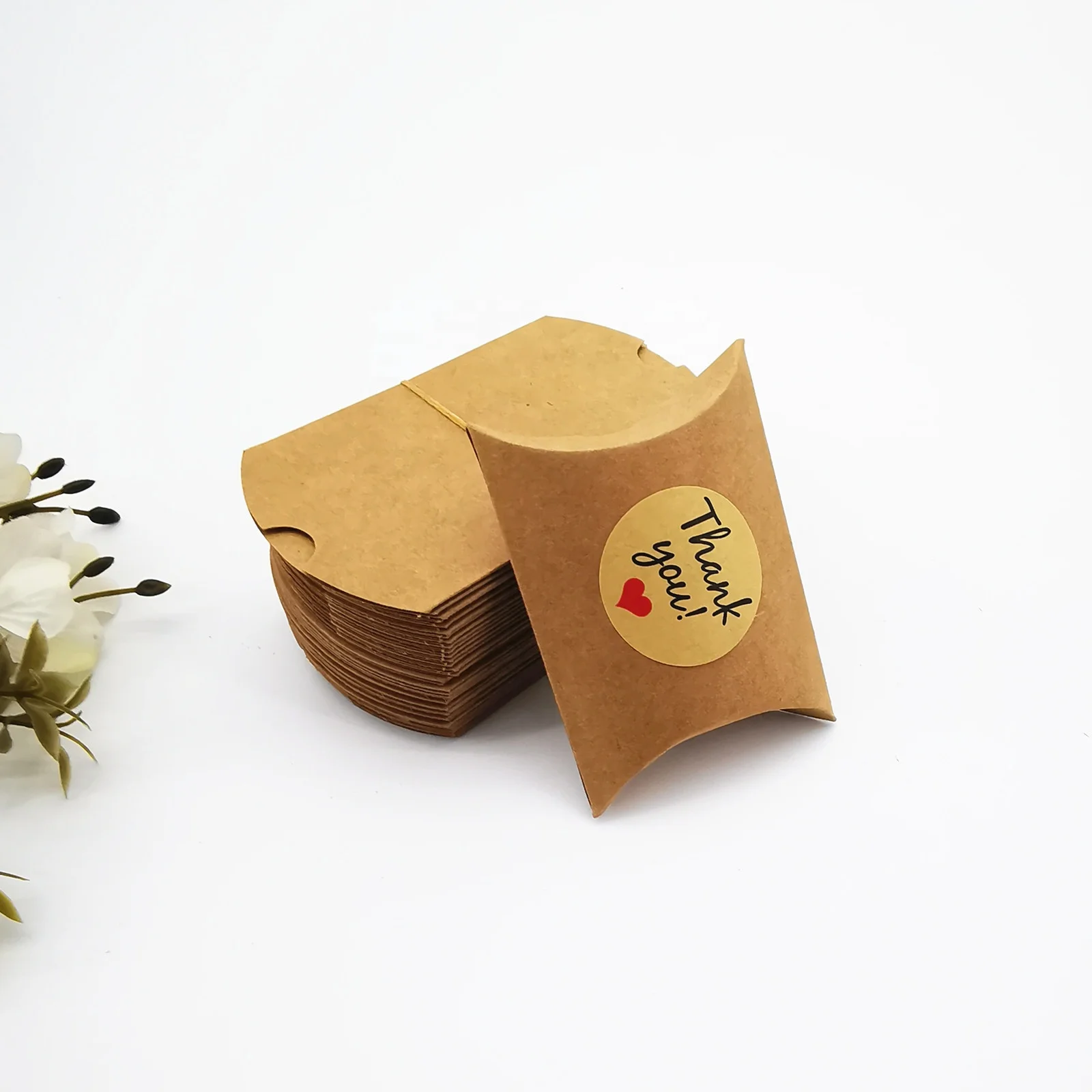 Luxury quality small paper pillow box packaging foldable pillow shape gift box prime line packaging black gift box w collapsible