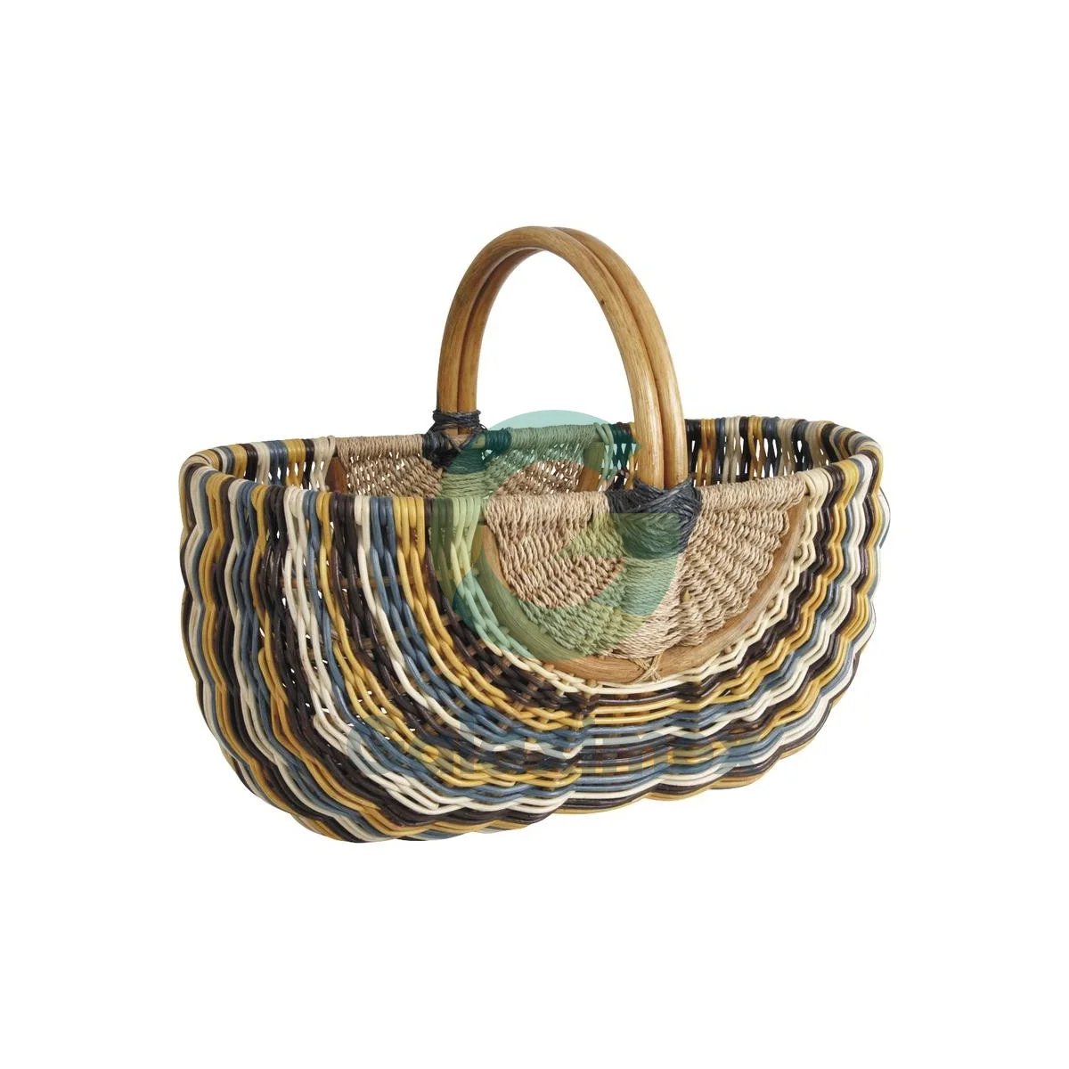 Rattan wicker baskets with handles cheapest wicker gift baskets for picnic wholesale made in Vietnam