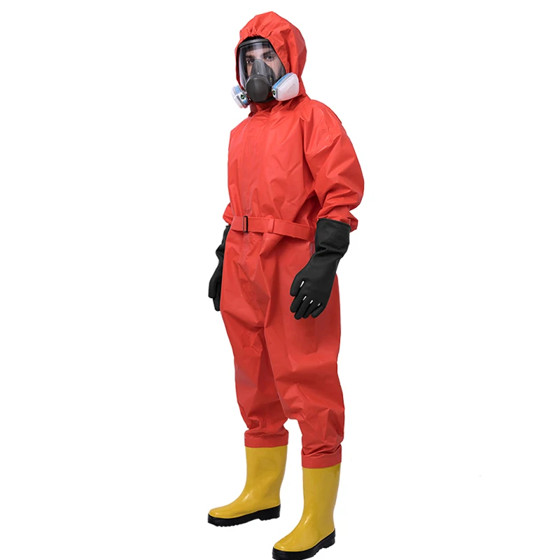 Manufacture light type semi-enclosed acid resistant chemical suits