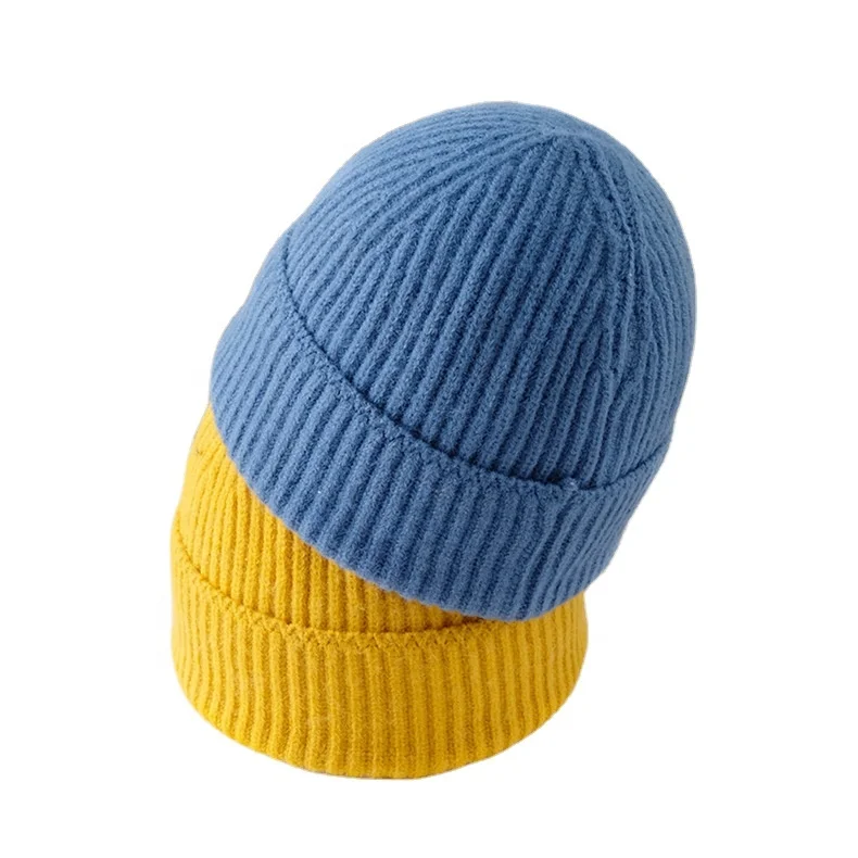 Мужская вязаная шапка без манжет Шапка-бини с принтом логотипа и надписью мягкая вышивкой для взрослых Высококачественная Теплая Зимняя шерстяная