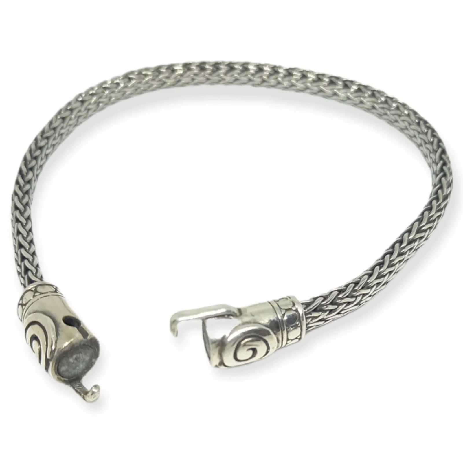 NY-CHB047-Sterling Silver Snake Chain Bracelet Magnet Clasp Classic Styles Suitable For Daily Use Gift For Men And Women