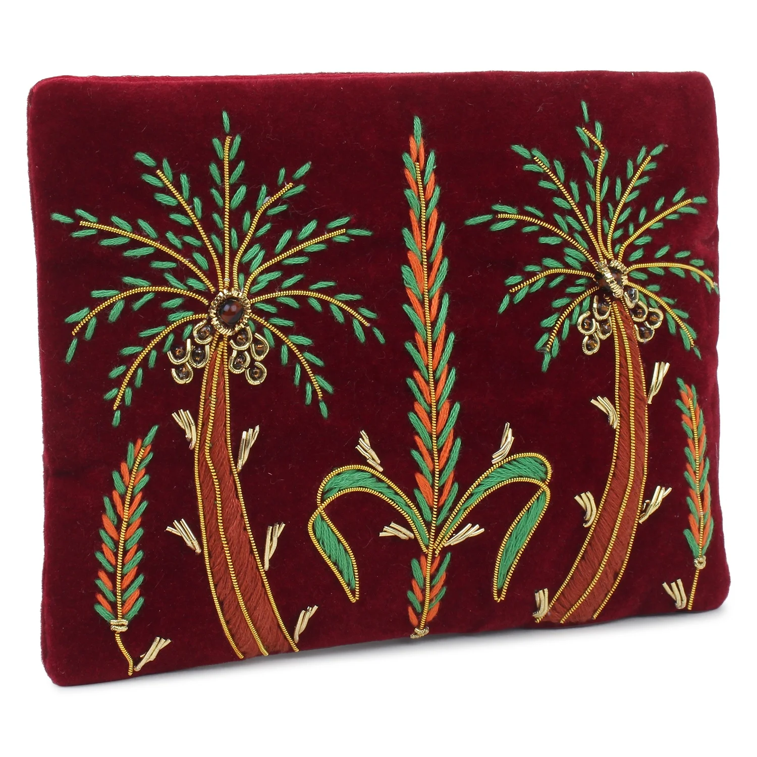 2022 Style Ladies  Party Evening Bags   Satin Women  Beaded Coin Purse  Beaded  Camel  in Oasis  Wallet  colorful beaded  purse
