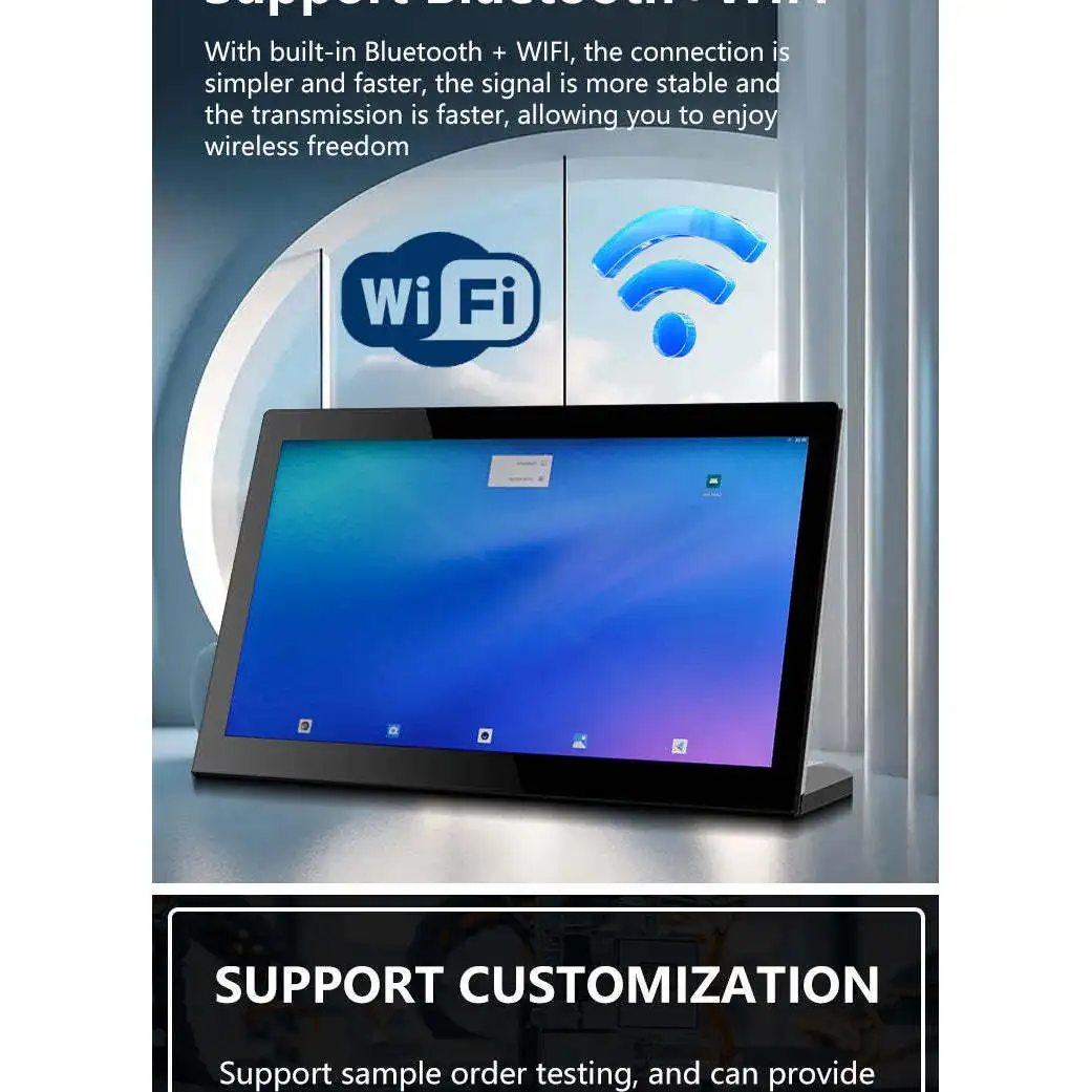 Factory Custom 1280*800 Desktop L-Shaped Tablet Touch All in One 10.1 Inch RK3566 Android11 for Ordering Meals