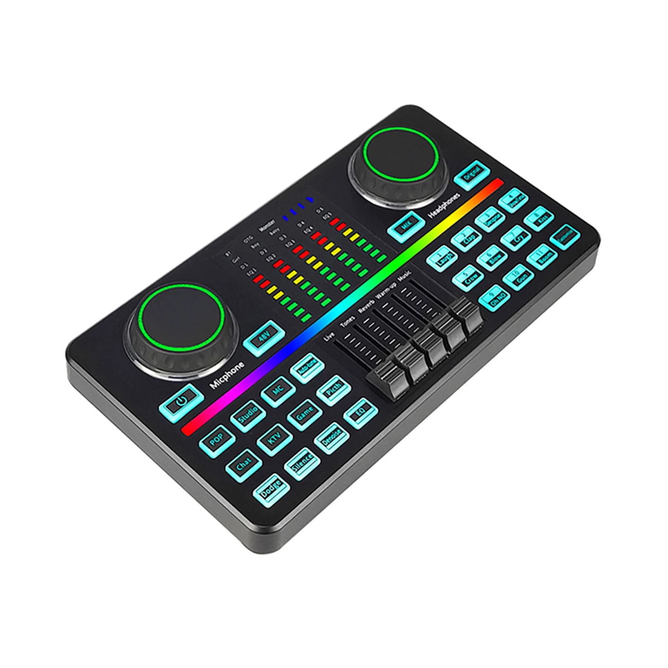 Biner V12 Professional Audio Interface USB Sound Card Recording Music Studio Equipment