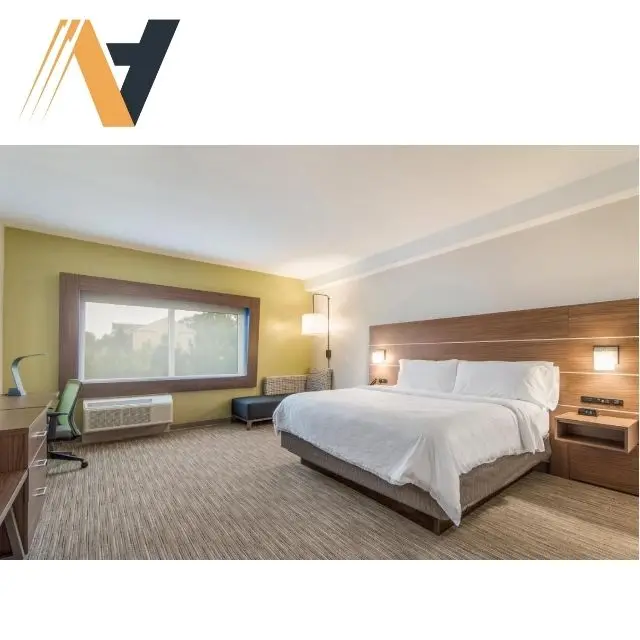 Affordable Elegent Modern Hardwood Hotel Bedroom Set with High Quality of Holiday Inn Project by Ngoc Hoang Anh
