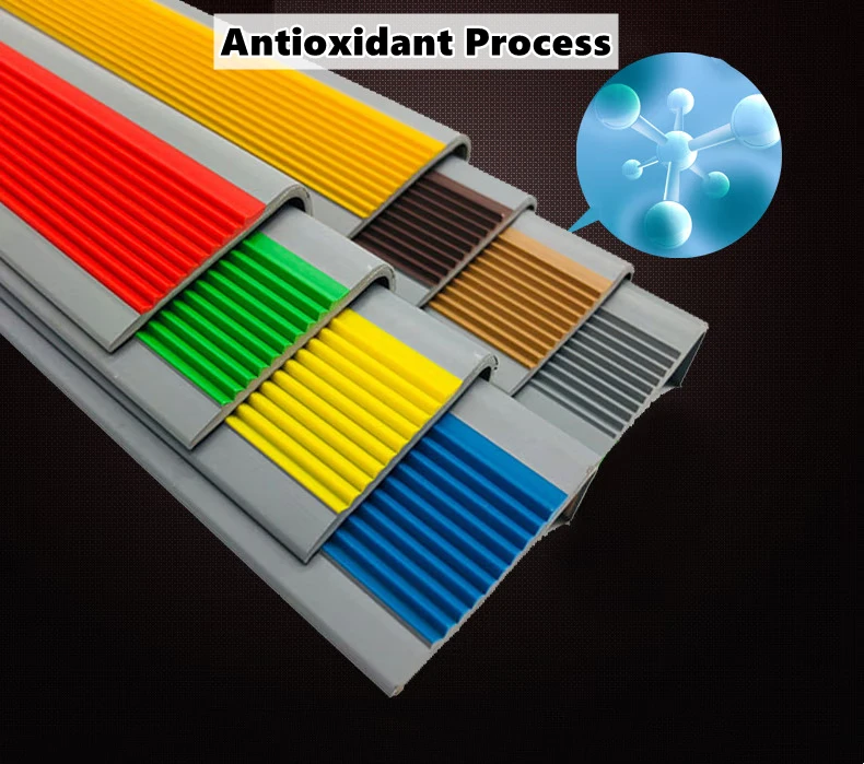 Rubber Stair Corner Trim, Non-Slip Step Tread L Shape Stair Edge Protector