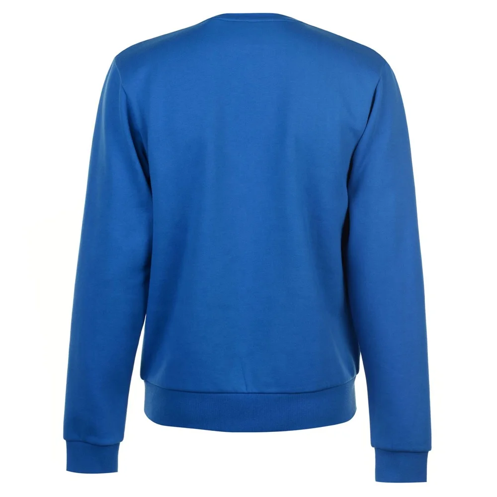 Wholesale Custom Crew Neck Sweatshirt | Blue Solid Color Plain Custom Design Uniform Sweat Shirt | High Quality Men Sweat Shirt