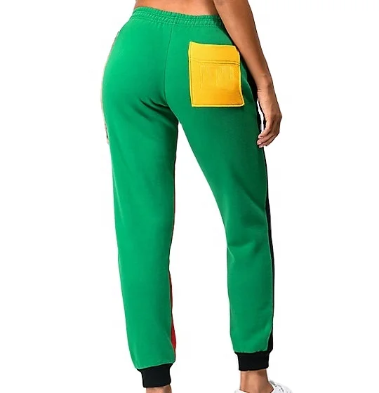 New Fashion Ladies Track Casual Fitness Jogger Pants For Women Colorblock Jogger Sweatpants