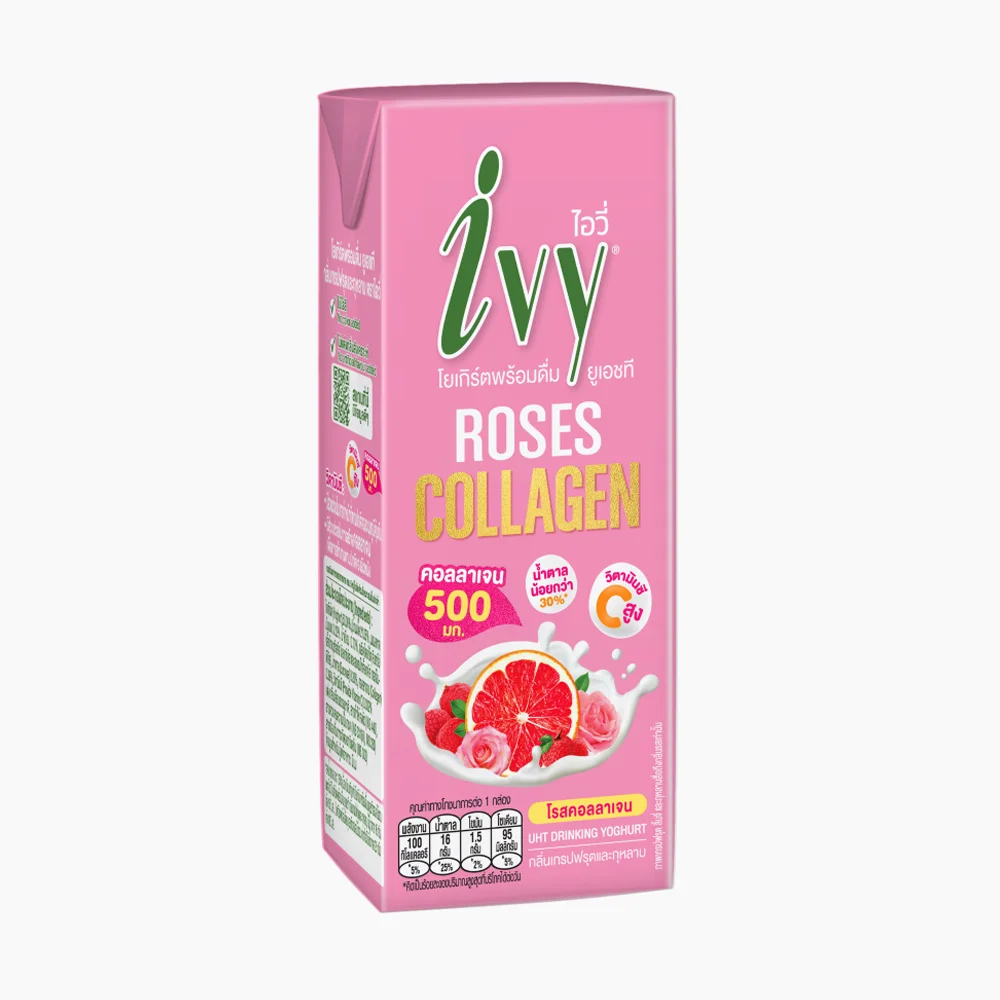 Excellent Quality With Delicious Taste Ivy UHT DKY Collagen Grapefruit And Rose 150 milliliter Good Healthy Thailand