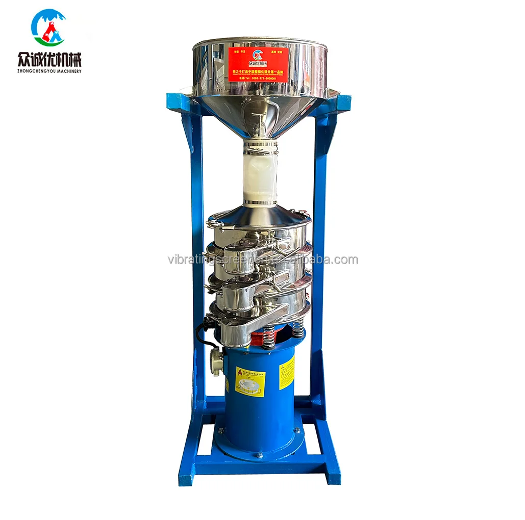 Factory Diameter 400~1800mm Powder Electric Sifter Round Vibro Screen Rotary Shaking Sieve Vibrating Sieve Machine