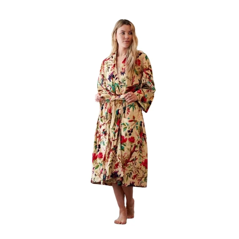 2023 Fashion New Print Boho Vacation Wear Kimono Available in Different Sizes and Color from Indian Exporter