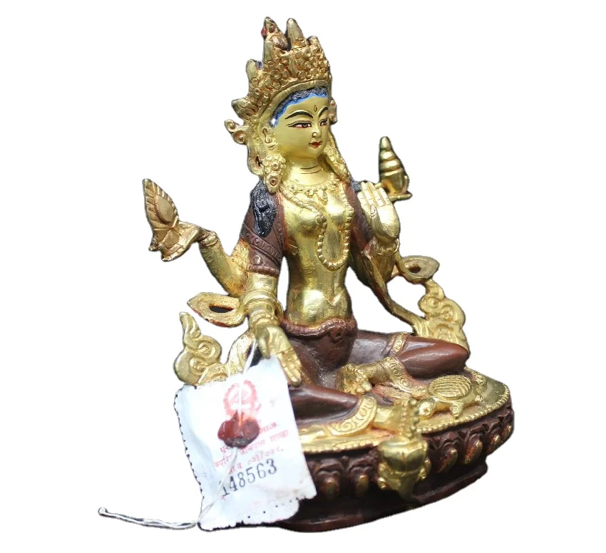 Buy Religious Handicraft Statues White Tara Bronze Nepali Handmade Sculpture Antique Finish Brass Metal Copper