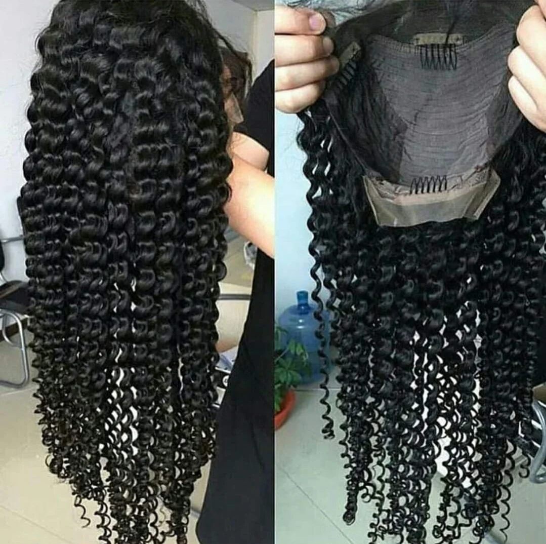 Natural Double Drawn Human Hair Wigs 100% Raw Hair Extensions Wigs Swiss Lace Wigs Available At Wholesale Factory Price