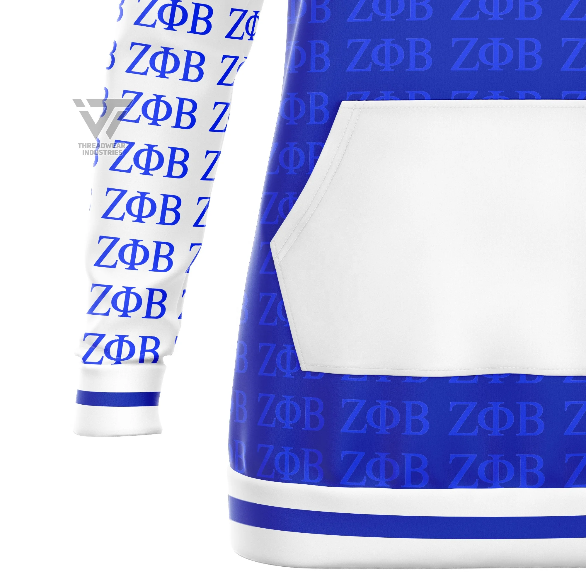 Custom Zeta Phi Beta Sorority Sublimated Hoodie Dress