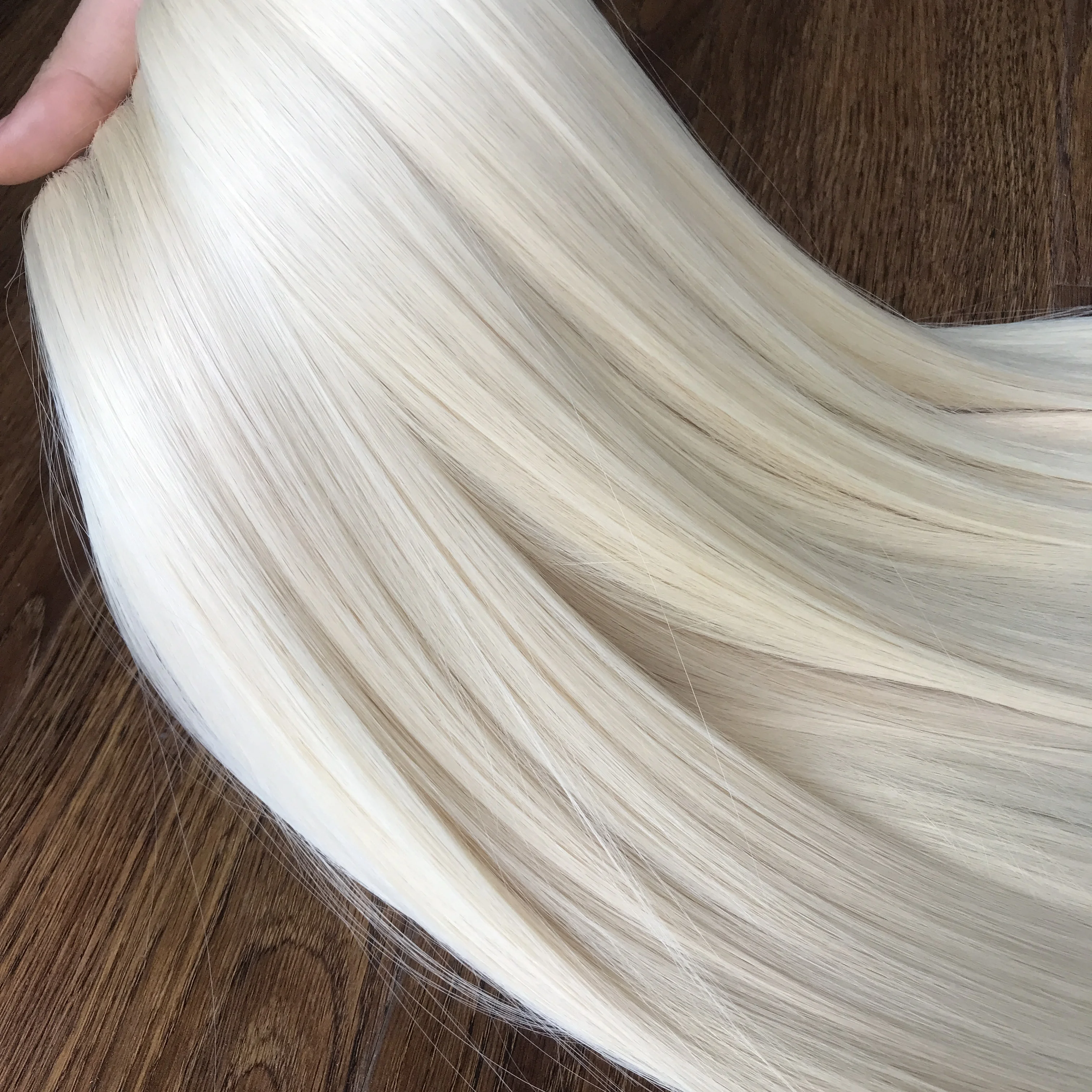 Wholesale Price Vietnamese Human Hair Bone Straight Super Double Drawn Bleaching To 613 Blonde, Kim K Genius Weft