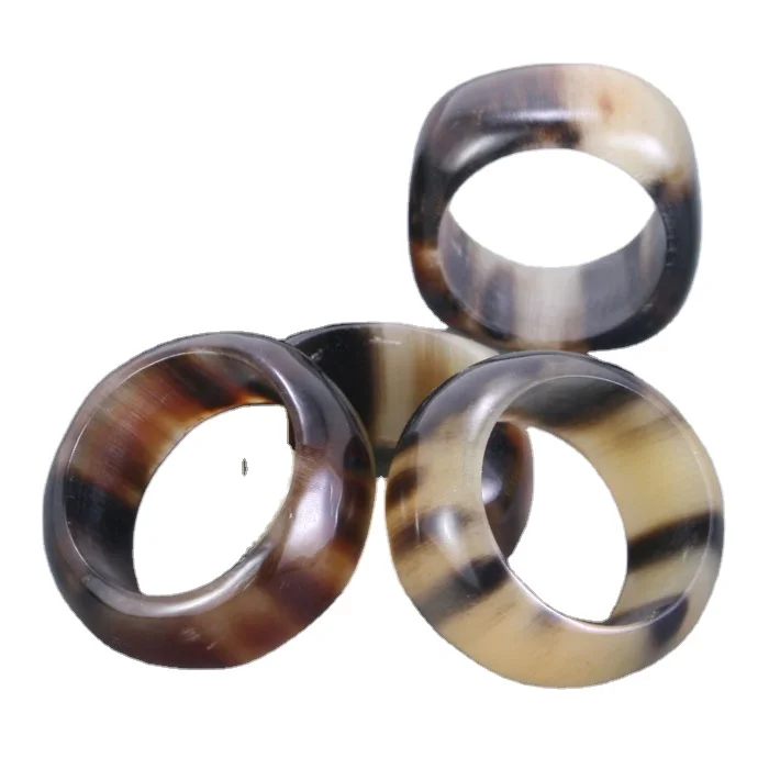 Natural Antique  Buffalo Horn Ring For Wholesale