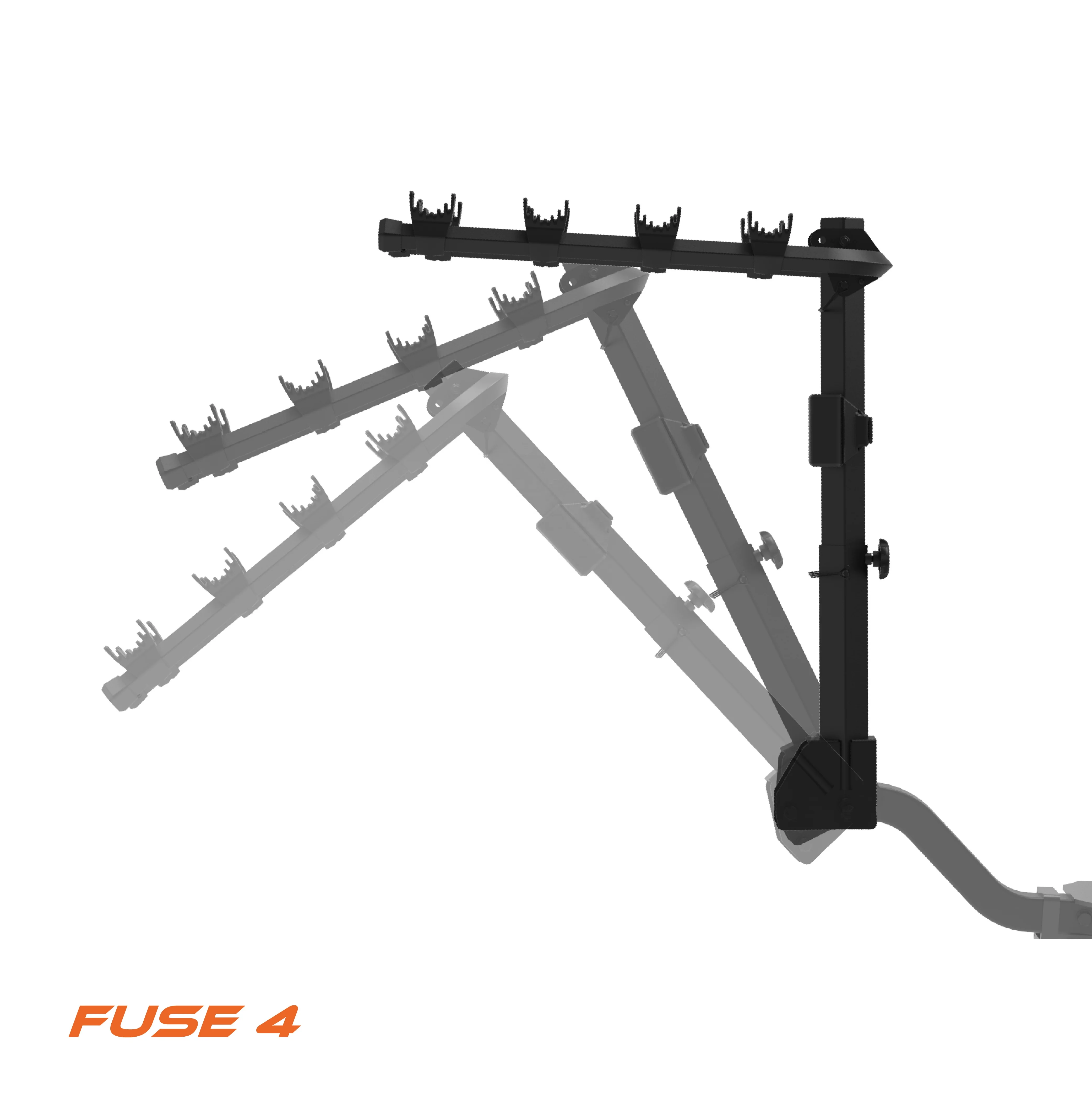Fuse 4_ Bike Heavy Duty Rack Hitch Vertical Bike Rack for Car SUV Truck Made in Taiwan