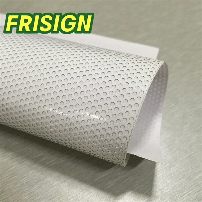 FRISIGN Eco Solvent One Way Vision Printing Digital Building Window Film Printable PVC Sticker