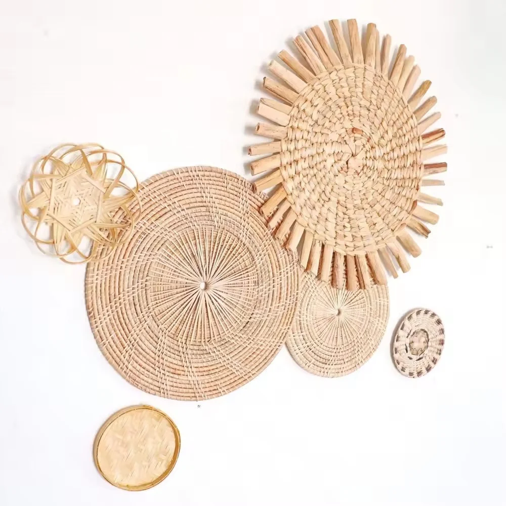 Natural Set of 6 Wall Decor Hanging Wall For Home Hotel Restaurant Coffee Decoration Wholesale From Vietnam Nhatminh