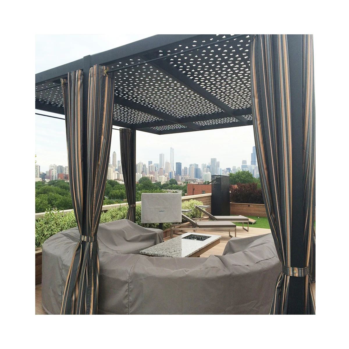 Laser Cut Aluminum Fence Panels Decorative Protection Privacy Partition For Wall Screen Door Gate Pergola Gazebo
