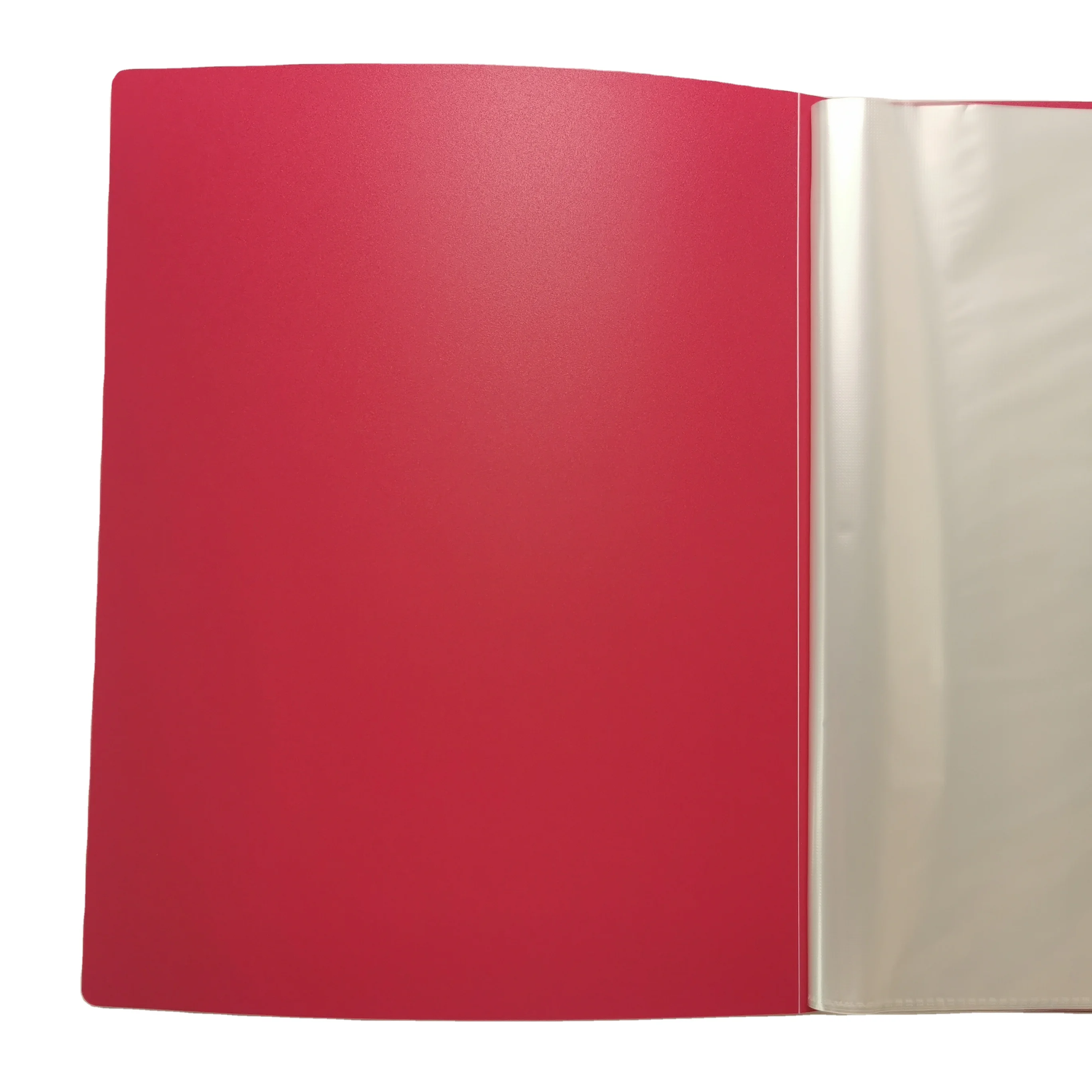 A4 document holder 40  pockets PP File folder Clear Solid color display book