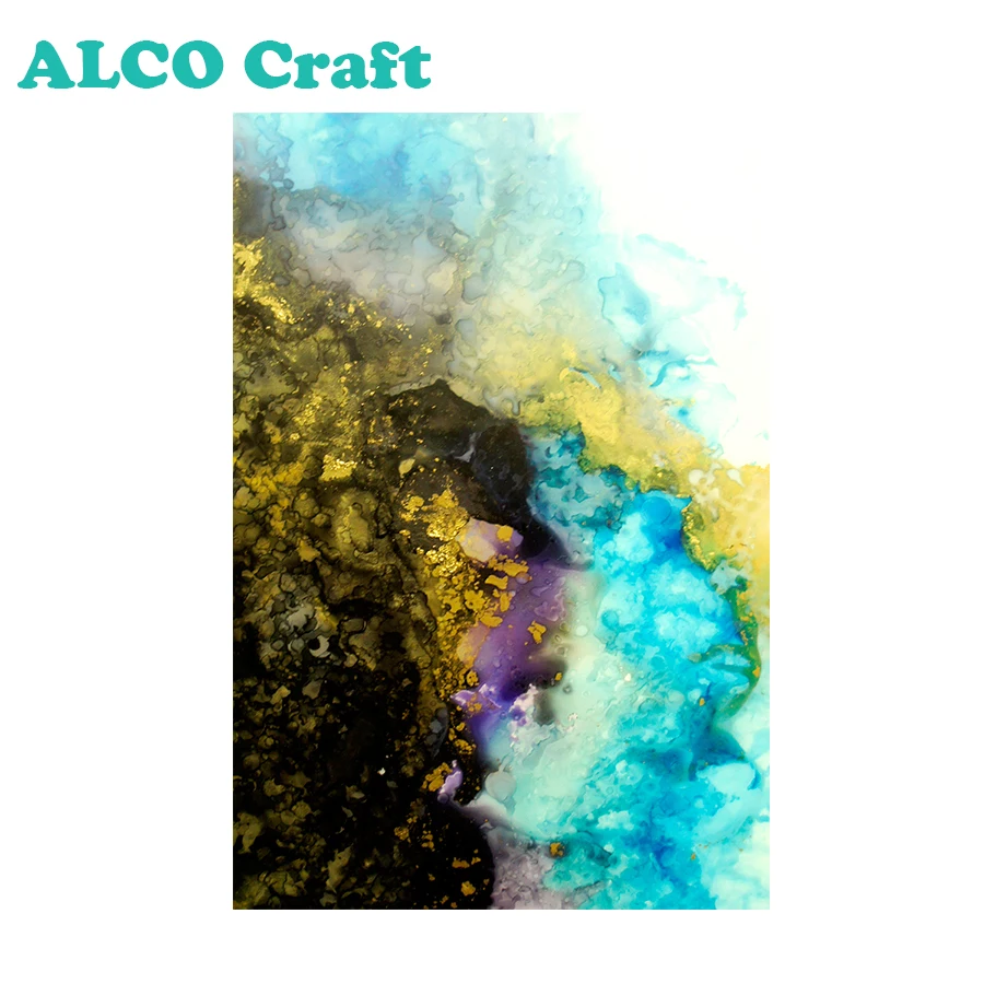 A4 size translucent PP synthetic paper for alcohol ink painting and drawing DIY Craft