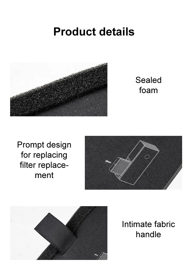 True HEPA Filter and Activated Carbon Filter For Xiaomi Mijia A1 Fresh Air System J-150-A1