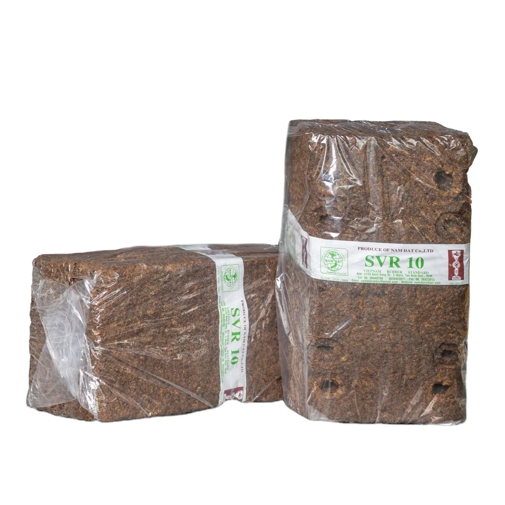New Condition Raw Material Quality Natural Latex Rubber Brown Rubber SVR 10 (TSR 10) With Competitive Price Produce in Vietnam