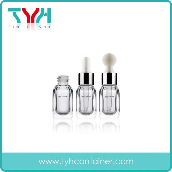 (VGQ) 10ml 20ml 40ml Square Glass Bottle with Dropper