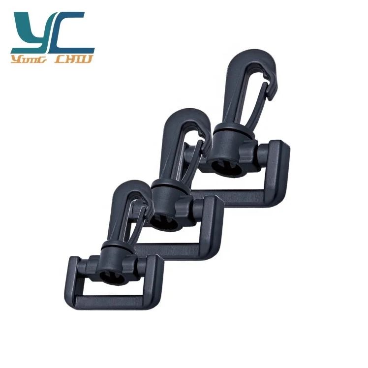 Пластиковые черные поворотные крючки кошельки застежки