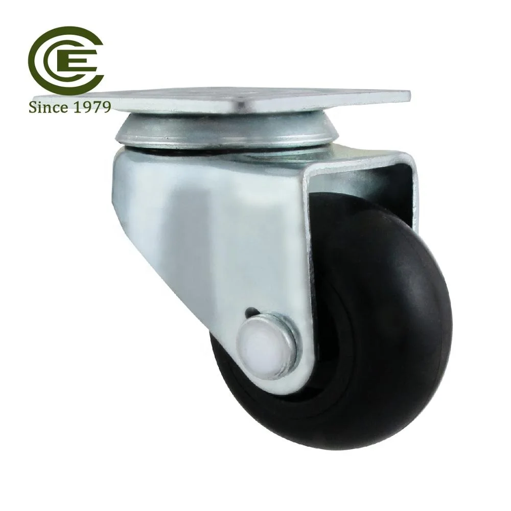 CCE Caster 38mm OEM PU Plate Wheel For Industrial