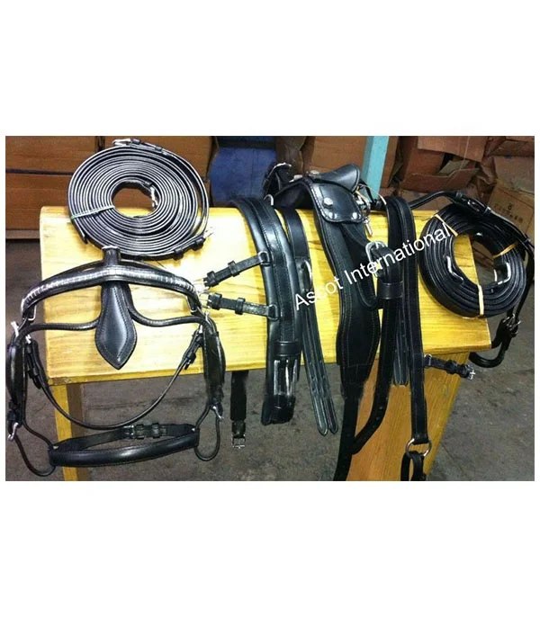Wholesale Pvc Horse Racing Harness Quick Hitch Harness set premium fittings waterproof equestrian