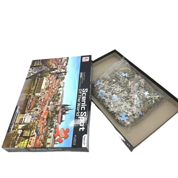 500 Pieces Jigsaw Puzzle with Scenic Spot of The World for the Children and Adult