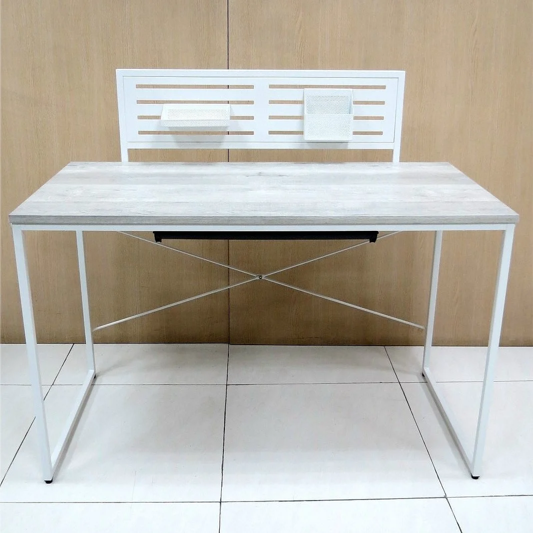 Particle Board computer desk PVC Leather computer writing table with penholder