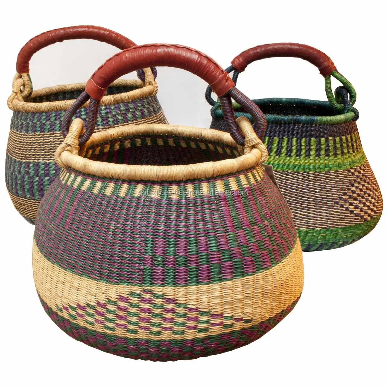 High quality Decorative bolga basket natural product also storage basket new collection 2022