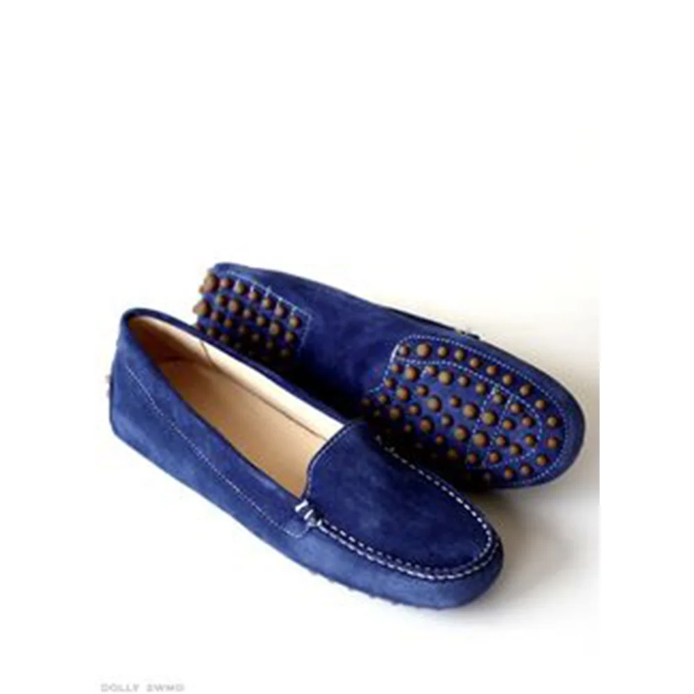  Мокасины женские замшевые лоферы обувь для вождения без застежки плоская подошва лидер продаж